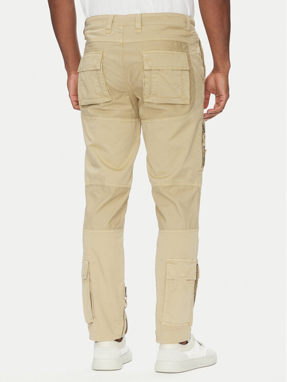 Aeronautica Militare Aeronautica Militare Hlače iz tkanine 251PA1387CT1493 Bež Regular Fit
