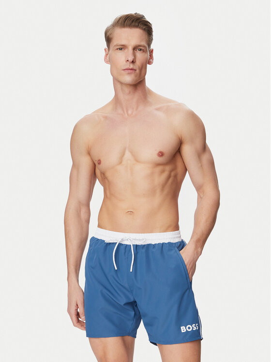 BOSS BOSS Plaukimo šortai Starfish 50514429 Mėlyna Regular Fit