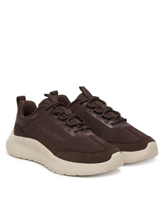 Calvin Klein Calvin Klein Sportcipők Light Eva Runner Nyl-Sue HW0HW03149 Barna