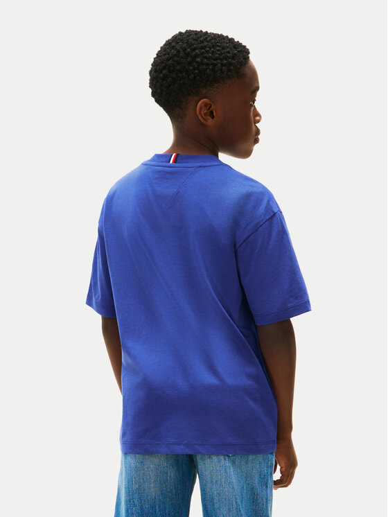 Tommy Hilfiger Tommy Hilfiger Tricou Essential Archive KB0KB09646 D Albastru Regular Fit