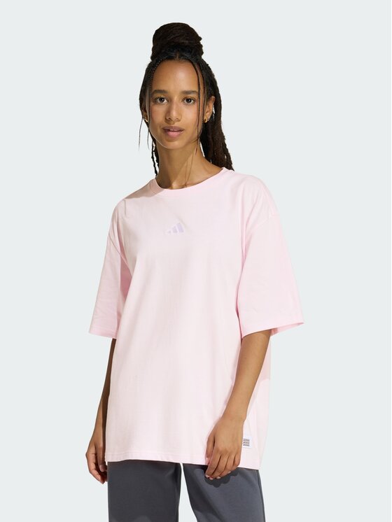 adidas adidas T-Shirt 158838 Różowy Oversize