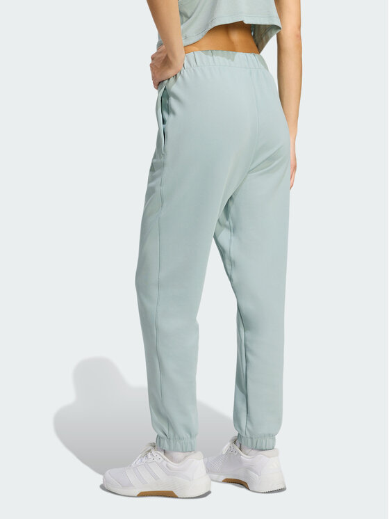 adidas adidas Spodnie materiałowe 147017 Zielony Slim Fit