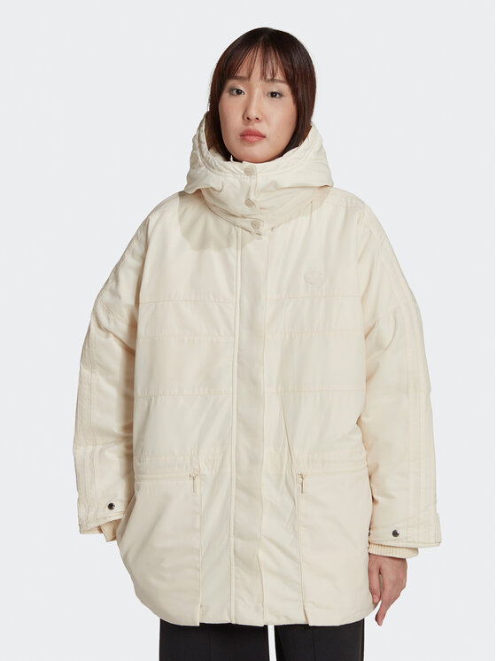 adidas adidas Parka HK5249 Ekru Relaxed Fit