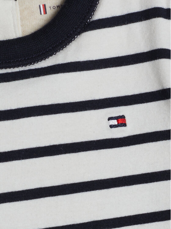 Tommy Hilfiger Tommy Hilfiger Kinderset Nautical Stripe Mixed 1 Piece KN0KN01938 Weiß Regular Fit