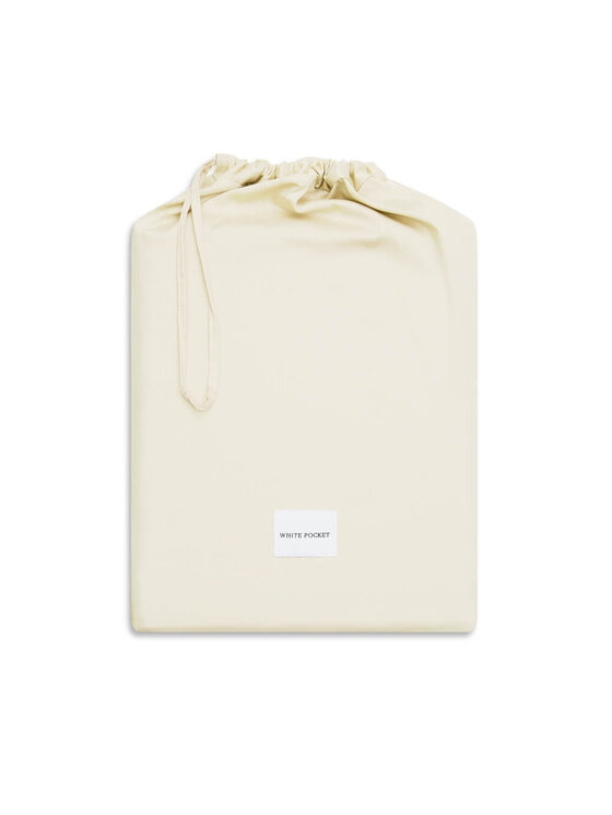 White pocket White pocket Komplet pościeli pościel gładka Écru