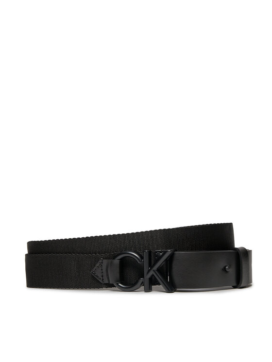 Calvin Klein Moški Pas Ck Metal Minimal Webbing 30Mm K50K511566 Črna