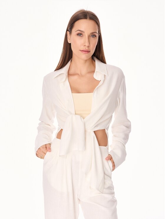 MANDRAGORA MANDRAGORA Camicia Ora Écru Loose Fit