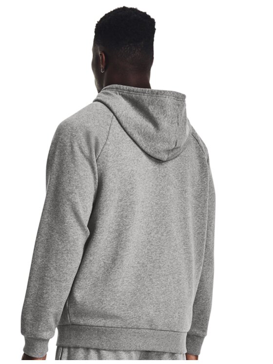 Under Armour Under Armour Bluza Rival Fleece FZ Hoodie Szary Regular Fit