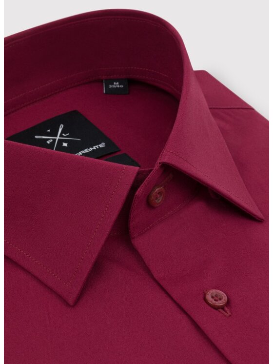 Pako Lorente Pako Lorente Koszula P24WF-1X-039 Bordowy Slim Fit