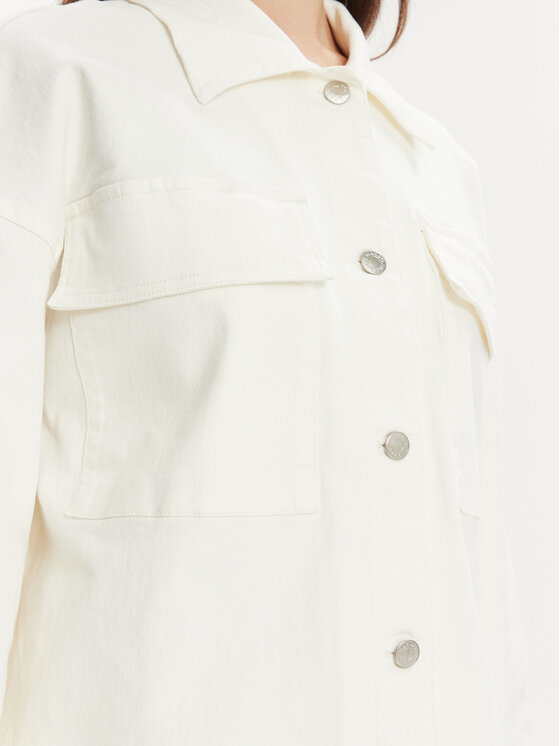 MAX&Co. MAX&Co. Kurtka jeansowa Cesare 2416041023200 Écru Regular Fit