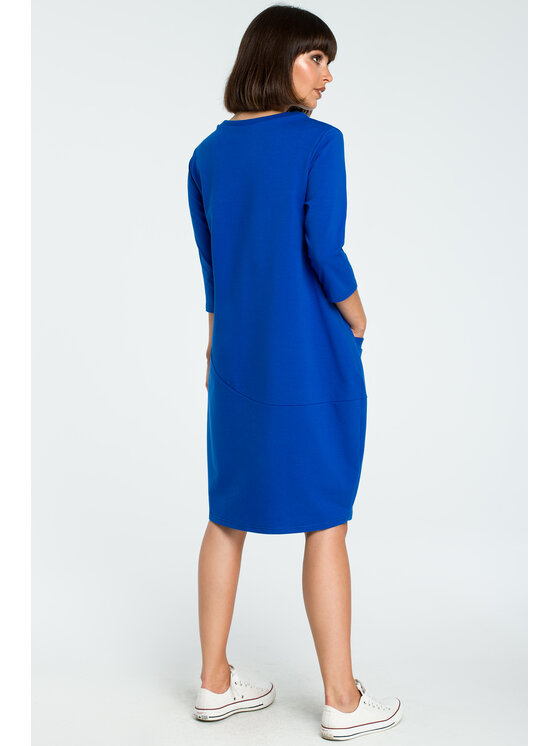 BeWear BeWear Vestito da giorno B083 Blu Baggy Fit