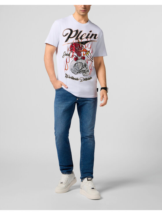 PHILIPP PLEIN PHILIPP PLEIN T-Shirt 28967 Biały Regular Fit