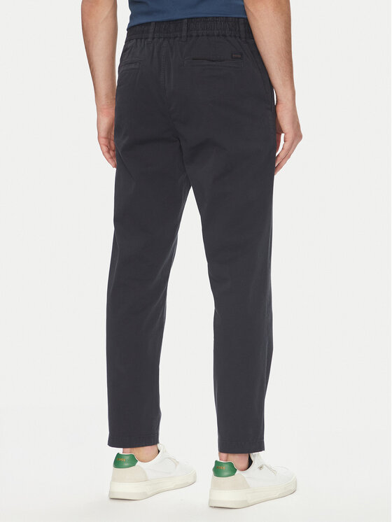 BOSS BOSS Chinos kelnes 50536722 Tamsiai mėlyna Tapered Fit