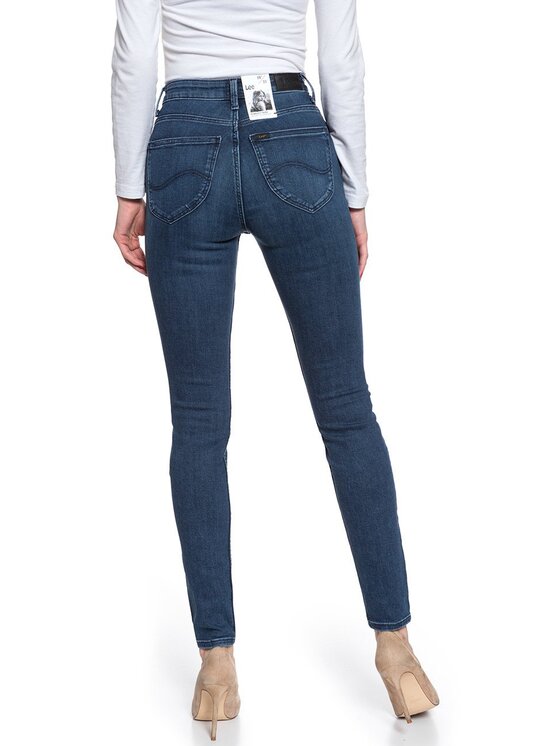 Lee Lee Jeansy L626LSJQ Niebieski Skinny Fit