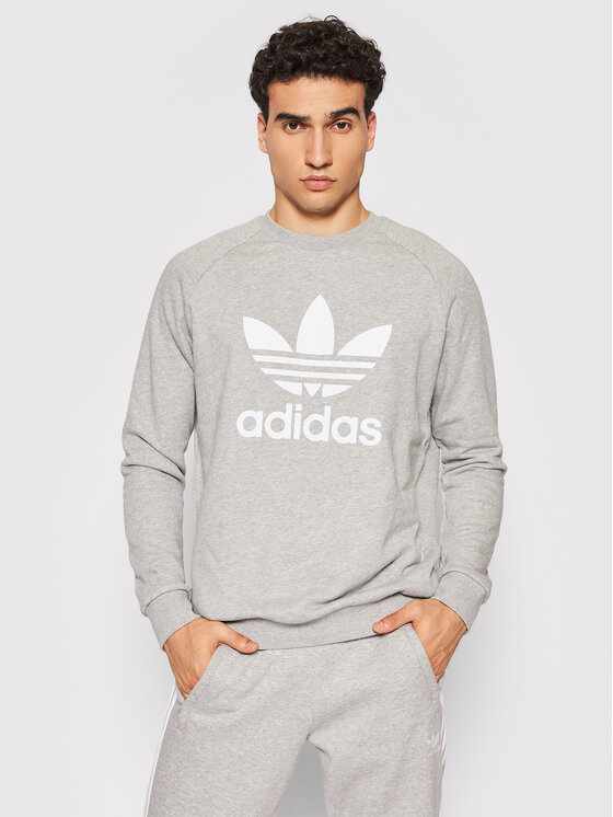 adidas adidas Світшот adicolor Classics Trefoil Crewneck H06650 Сірий Regular Fit