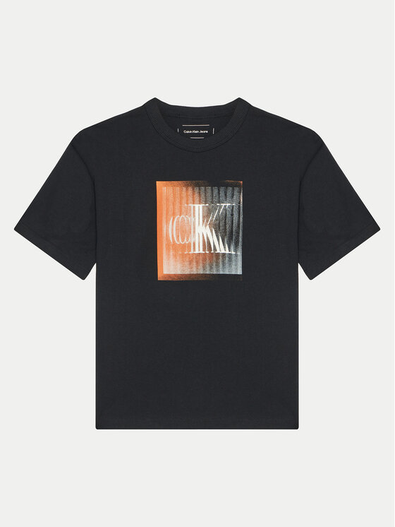 T-Shirt Calvin Klein Jeans, Velikost:12Y, Barva: Černá, IB0IB02356