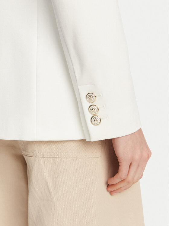 Marella Marella Marynarka Baiocco 2513911024 Biały Slim Fit