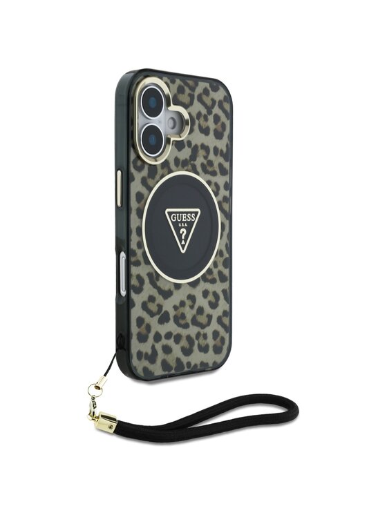 Guess Guess Etui na telefon Apple iPhone 16 Brązowy