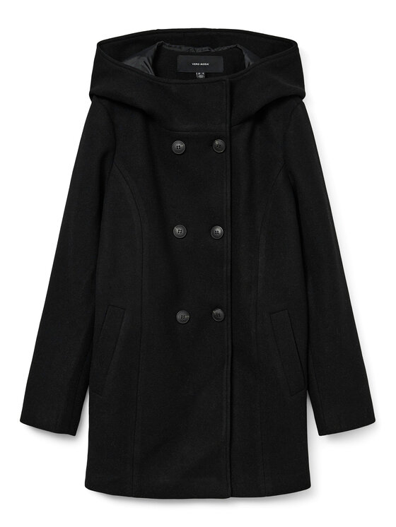 Vero Moda Vero Moda Płaszcz przejściowy Fortuneshila 10291044 Czarny Regular Fit