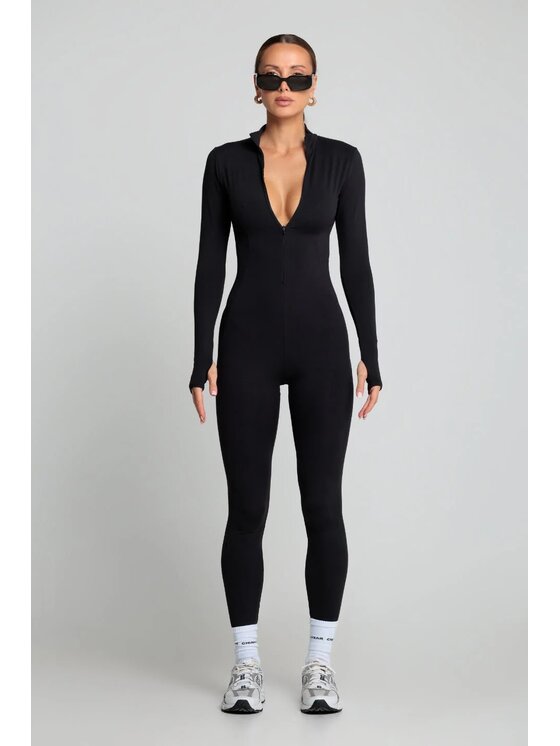 Chiara Wear Chiara Wear Kombinezon Kombinezon sportowy SKI WINTER Czarny Slim Fit