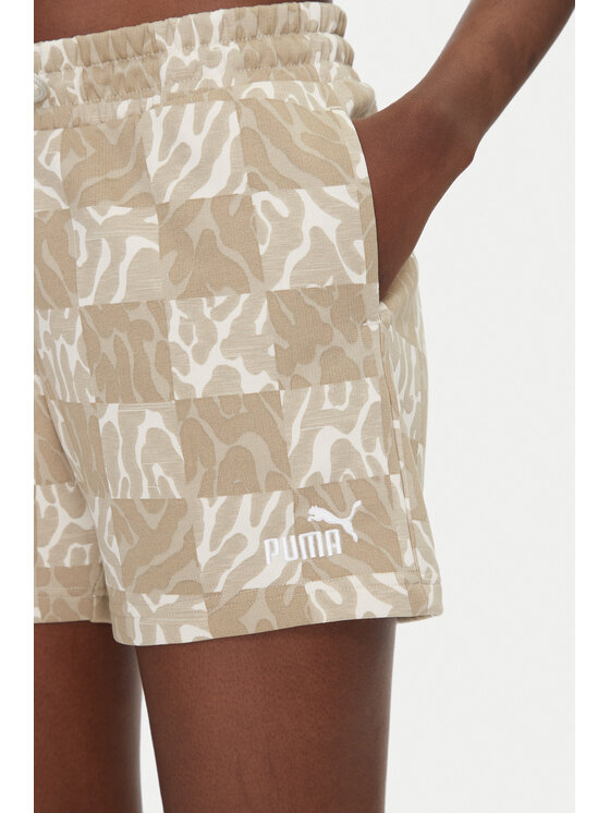 Puma Puma Spordišortsid 5" ESS Graphic 685073 Beež Regular Fit