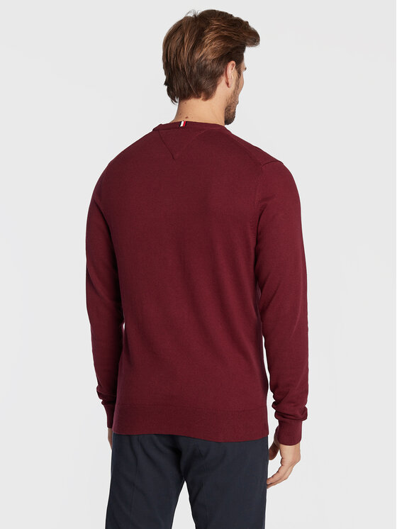 Tommy Hilfiger Tommy Hilfiger Pullover MW0MW28046 Dunkelrot Regular Fit