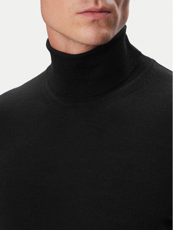BOSS BOSS Rollkragenpullover H-Musso 50565517 Schwarz Regular Fit
