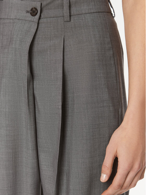 BOSS Boss Kalhoty z materiálu Tenly 50505608 Šedá Straight Fit