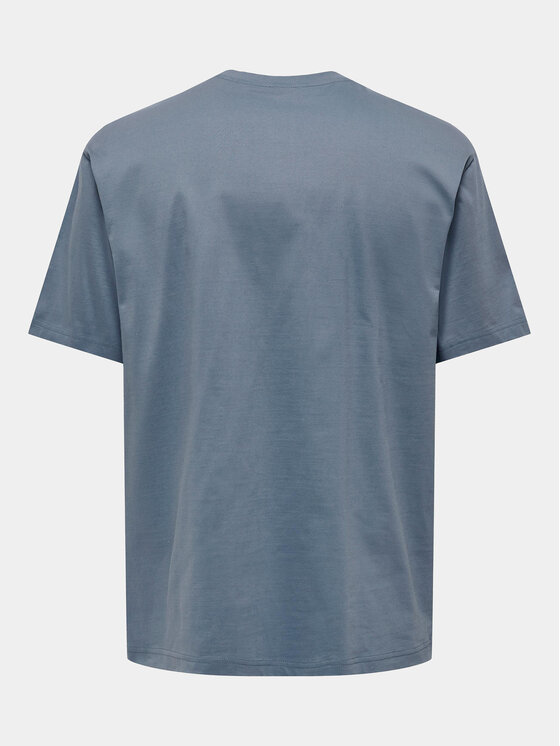 Only & Sons Only & Sons Футболка Fred 22022532 Голубий Relaxed Fit