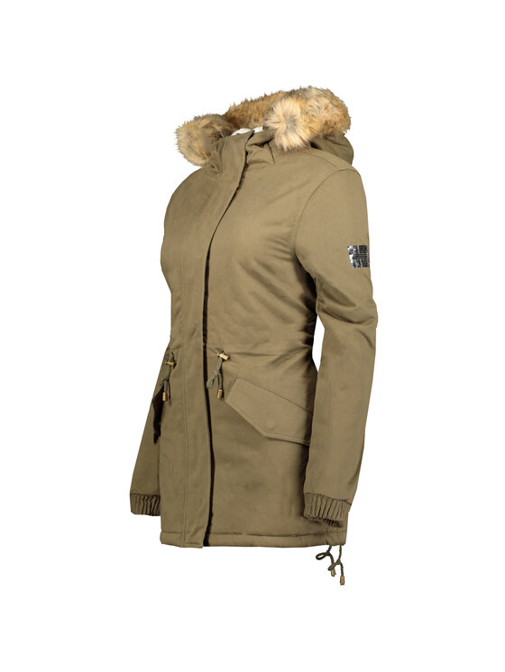Geographical Norway Geographical Norway Parka WQ833F/GN-KAKI Zielony Reglan Fit
