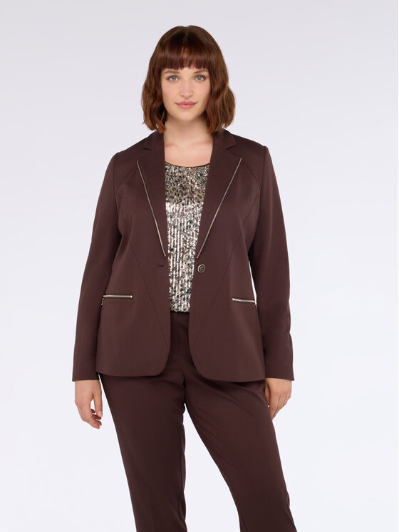 Fiorella Rubino Fiorella Rubino Giacca outdoor Q535T000218N022 Marrone Regular Fit