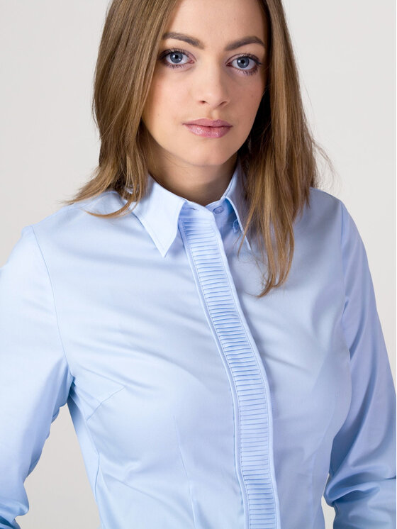Willsoor Willsoor Koszula 60815 Niebieski Slim Fit