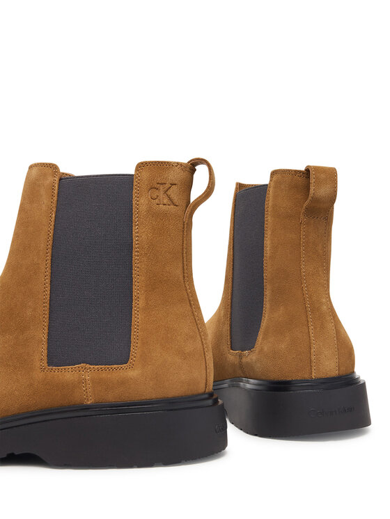 Calvin Klein Calvin Klein Sztyblety Combat Ess Chelsea Boot Su YM0YM01372 Brązowy