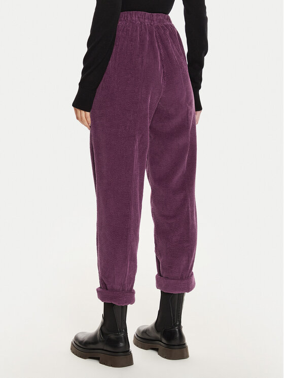 American Vintage American Vintage Hlače PADO137H24 Ljubičasta Loose Fit