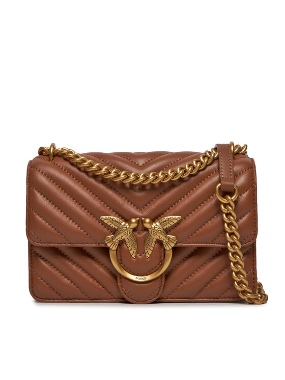 PINKO Pinko Ročna torba Love One Mini Dc PE 24 PLTT 100074 A0GK Rjava