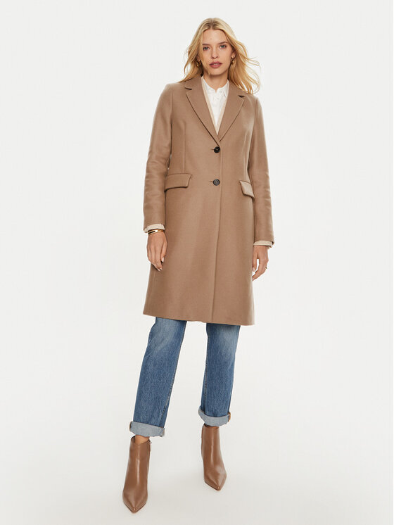 Tommy Hilfiger Tommy Hilfiger Вовняне пальто WW0WW42738 Коричневий Regular Fit