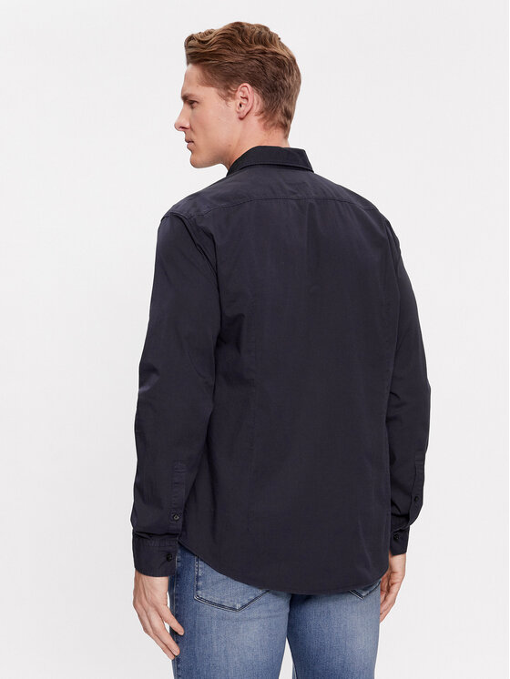 HUGO Hugo Cămașă Ermo 50500216 Bleumarin Slim Fit