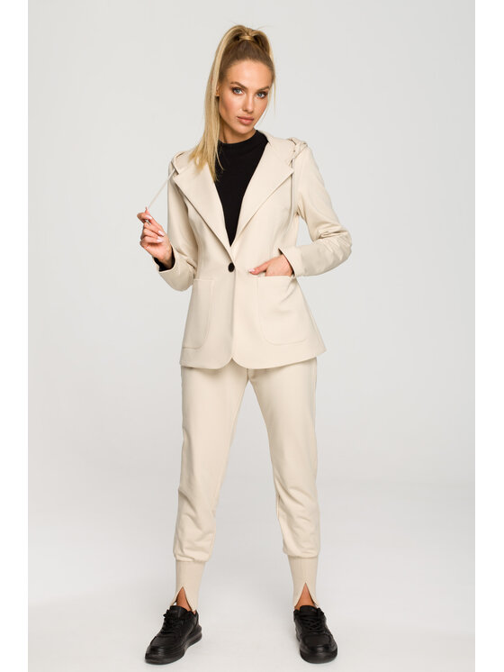 Made of Emotion Made of Emotion Sako M691 Béžová Casual Fit