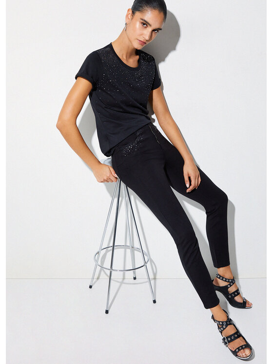 Liu Jo Liu Jo Pantaloni di tessuto TA6027JS18222222 Nero Regular Fit