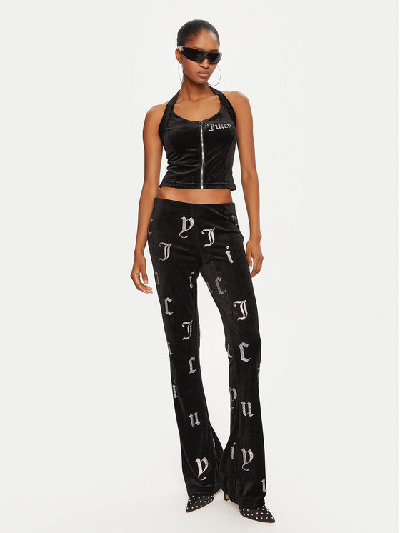Juicy Couture Juicy Couture Top Diane JCBCT224834 Črna Slim Fit