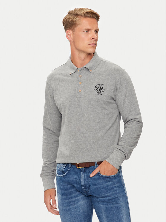 Brave Soul Polokošeľa MLT-412KLAY Sivá Regular Fit