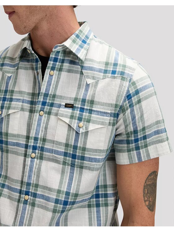 Lee Lee Koszula SS WESTERN SHIRT Kolorowy Regular Fit
