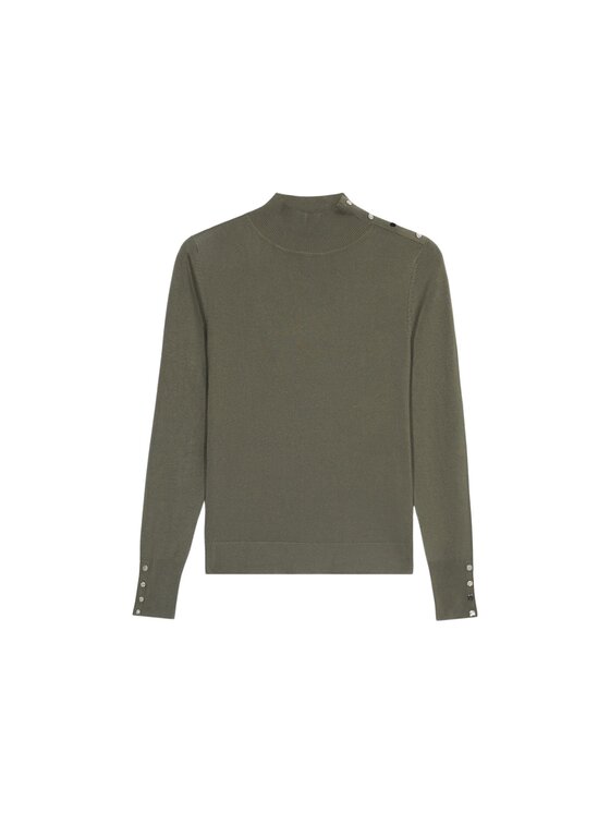 Oltre Oltre Sweter M288J005022N035 Zielony Regular Fit