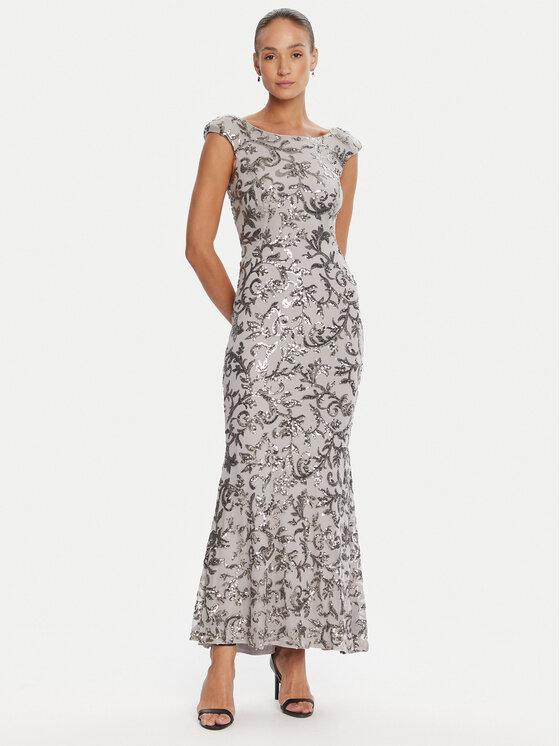 Rinascimento Rinascimento Официална рокля CFC0125132003 Сив Slim Fit