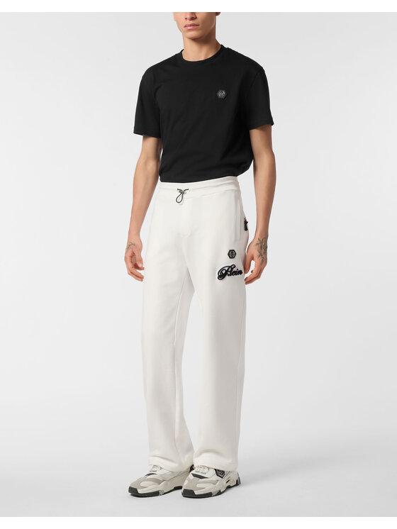 PHILIPP PLEIN PHILIPP PLEIN Spodnie dresowe 26957 Biały Jogger Fit