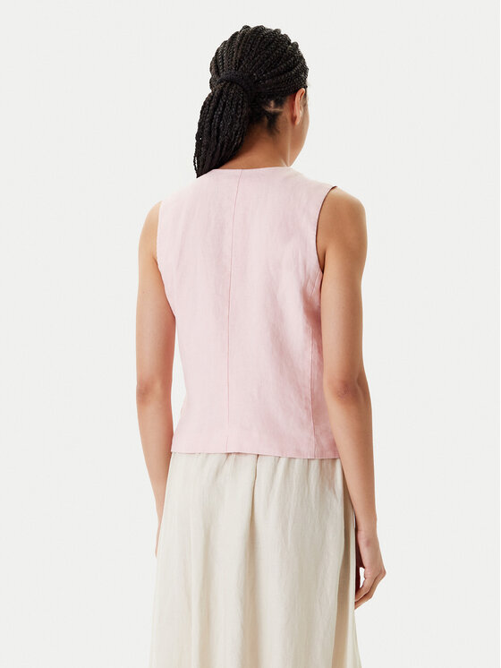United Colors Of Benetton United Colors Of Benetton Kamizelka 2AGHDJ00G Różowy Slim Fit