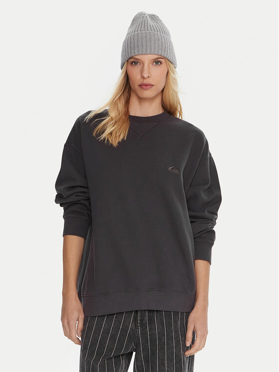 Quiksilver Quiksilver Majica dugih rukava Essential Crew EQWFT03190 Siva Standard Fit