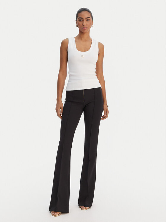 Fracomina Fracomina Marškinėliai FP26ST2001J40101 Balta Slim Fit