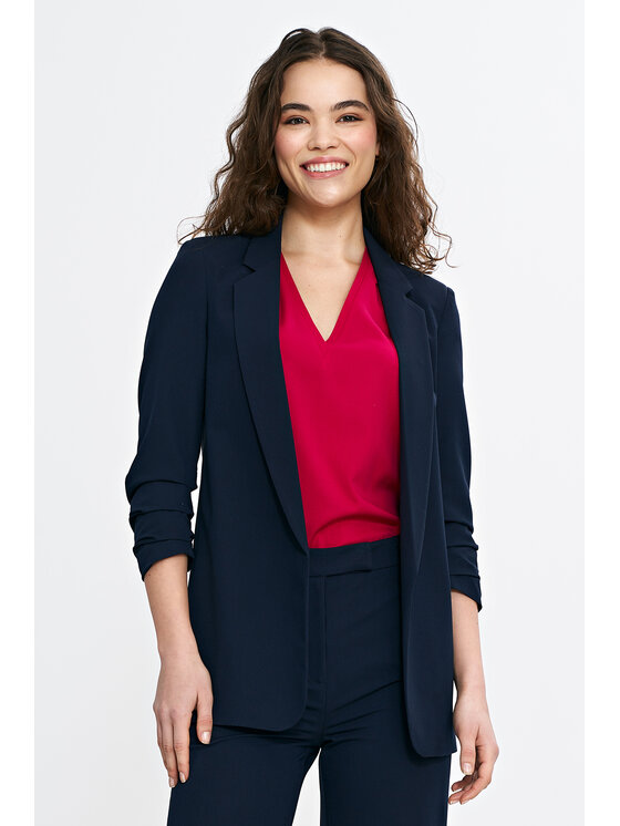 NIFE NIFE Marynarka Z76 Granatowy Regular Fit