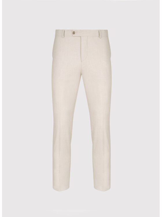 Pako Lorente Pako Lorente Spodnie garniturowe P25SF-6G-023 Beżowy Slim Fit